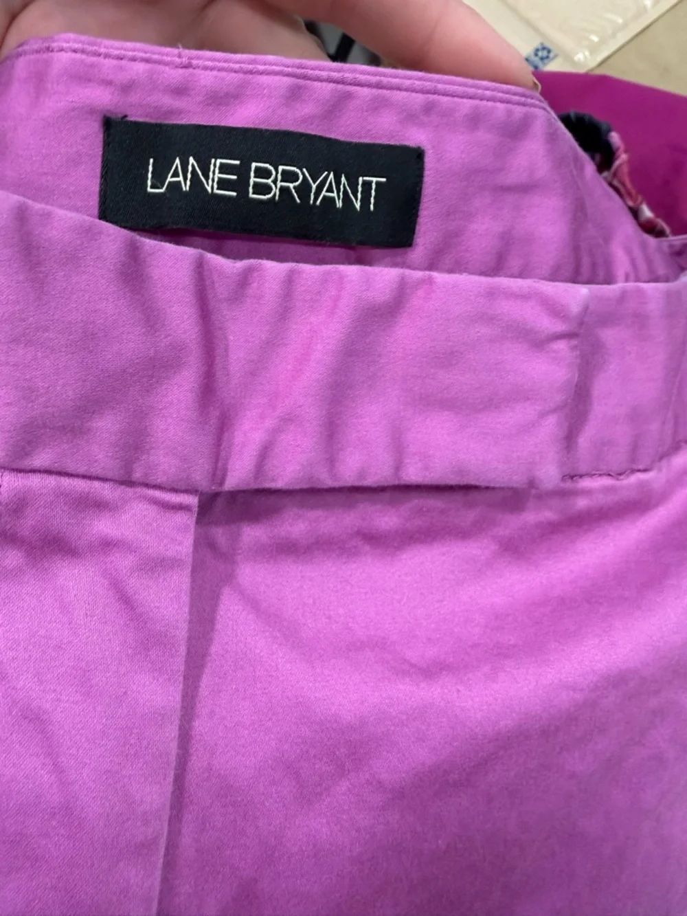 Lane Bryant Bright Pink Cropped Pants - Picture 4 of 5